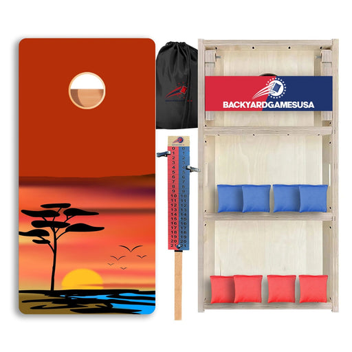 Tree Birds Sunset Professional Cornhole Boards