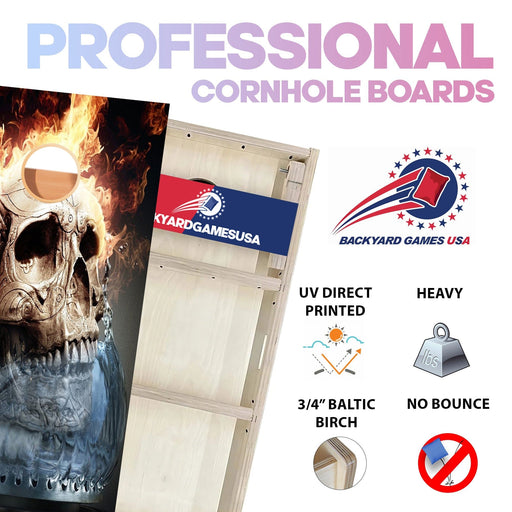 Melting Glass Professional Cornhole Boards