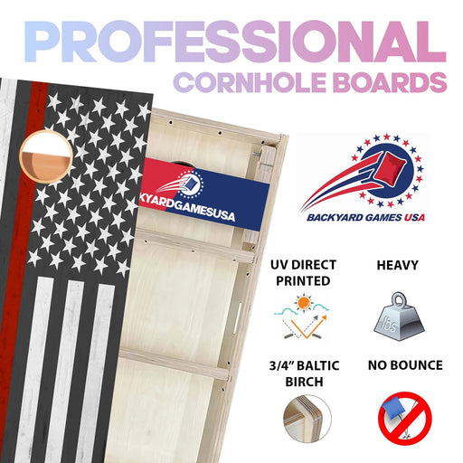 Red Line Clean Professional Cornhole Boards