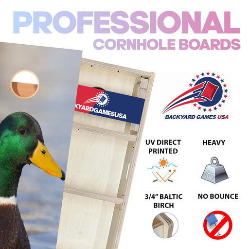 Close Up Duck Professional Cornhole Boards