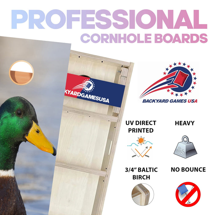 Close Up Duck Professional Cornhole Boards