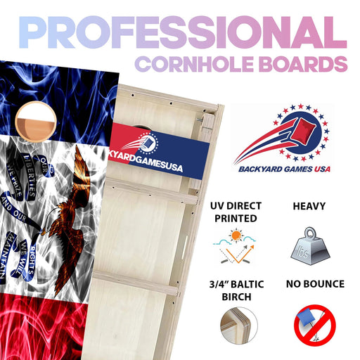 Iowa Windy Flag Professional Cornhole Boards