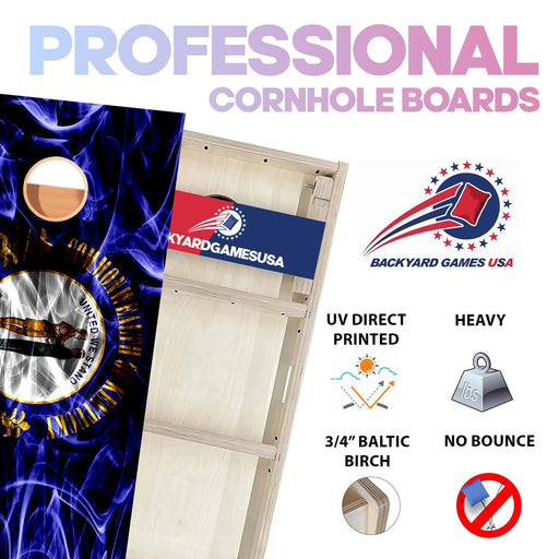 Kentucky Windy Flag Professional Cornhole Boards