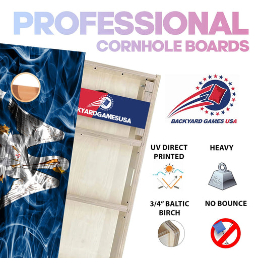 Louisiana Windy Flag Professional Cornhole Boards