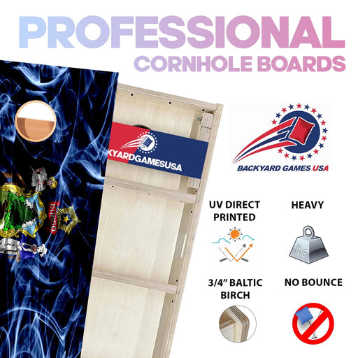 Maine Windy Flag Professional Cornhole Boards