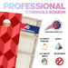 Red Shape Pattern Professional Cornhole Boards