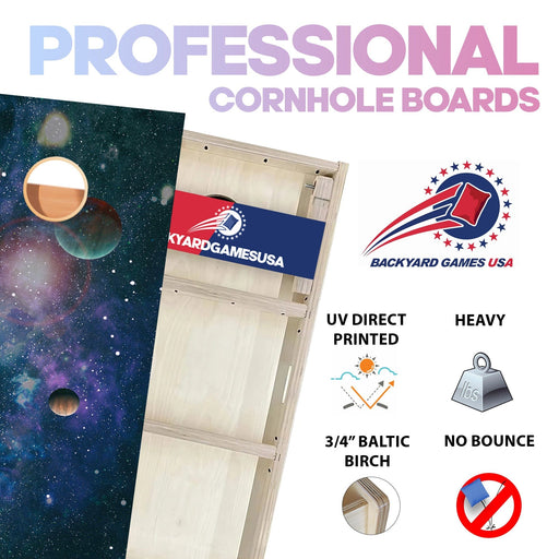 Planets in Space Professional Cornhole Boards