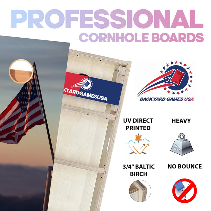 US Flag Professional Cornhole Boards