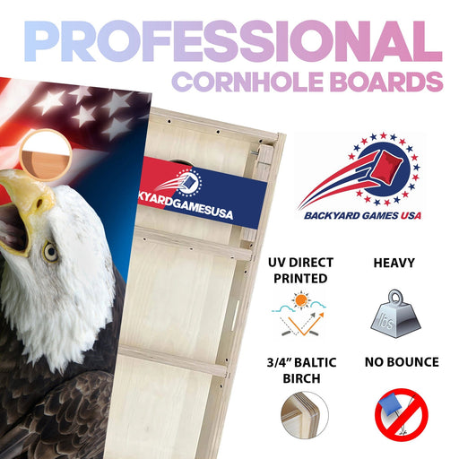 Eagle Flag Professional Cornhole Boards