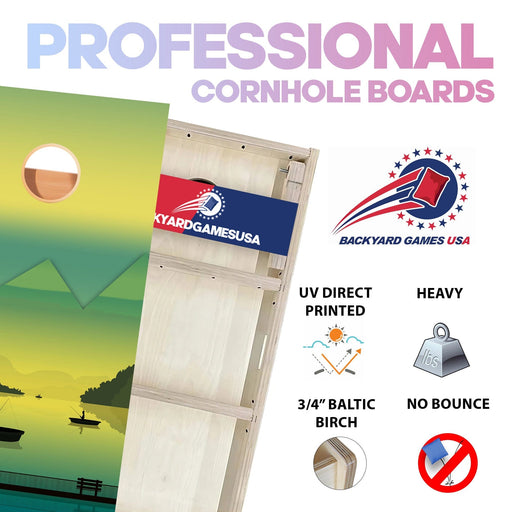 Green Fishers Professional Cornhole Boards