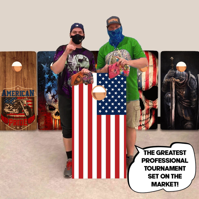 US Flag Professional Cornhole Boards