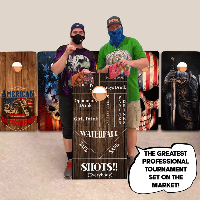 Game Drink Wooden Professional Cornhole Boards