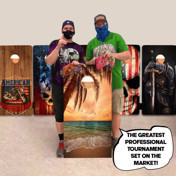 Ocean Colorful Professional Cornhole Boards