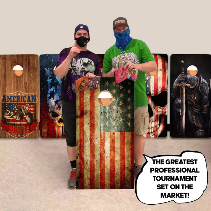 US Flag Professional Cornhole Boards