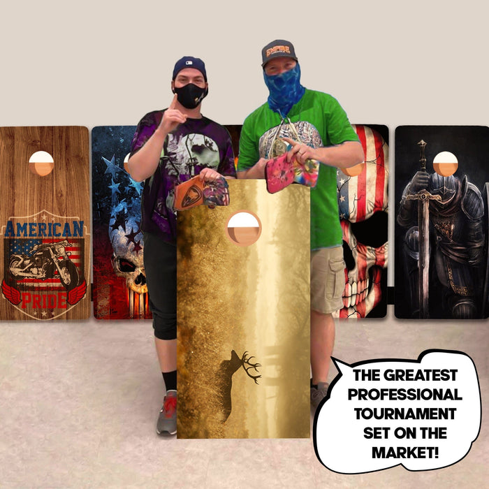 Deer In Field Professional Cornhole Boards
