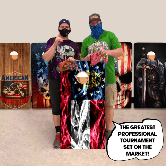 Georgia Windy Flag Professional Cornhole Boards