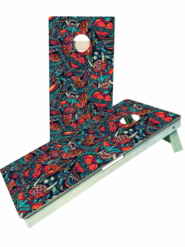 cornhole boards Tattoo Flash Cornhole Boards