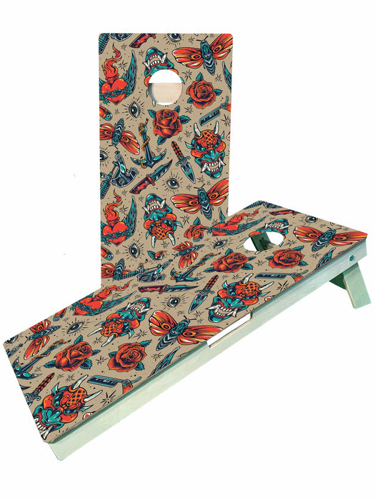 cornhole boards Tattoo Flash Cornhole Boards
