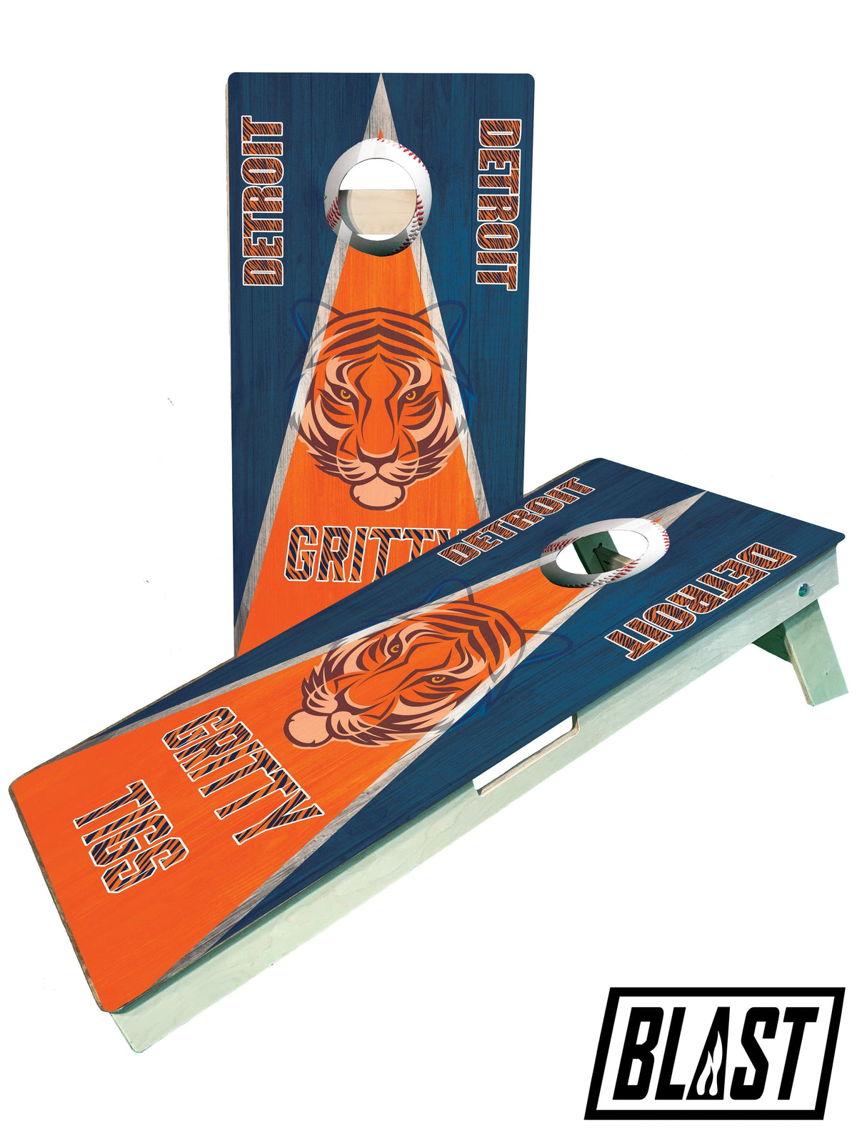cornhole boards Detroit Baseball Cornhole Boards