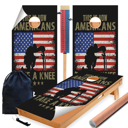 Take a Knee Cornhole Boards Wraps (Set of 2)