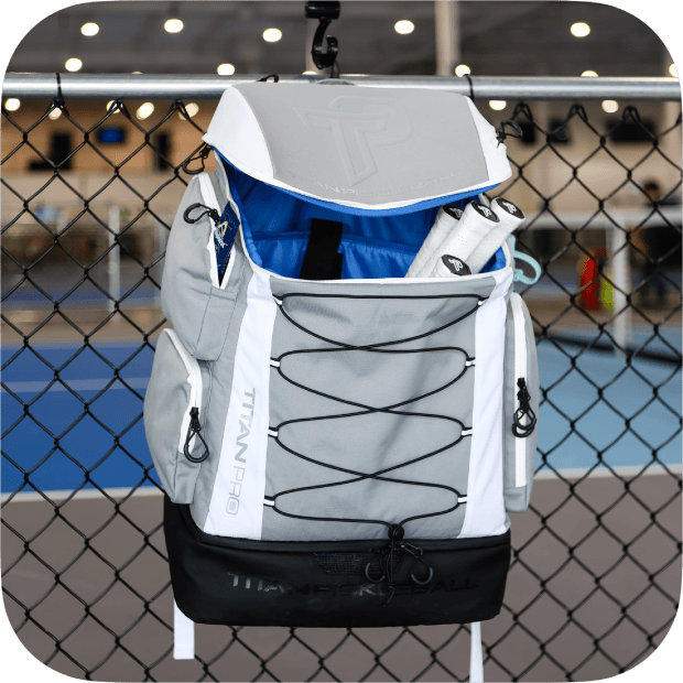 Pickleball Backpack Silver Titan Pickleball Backpack