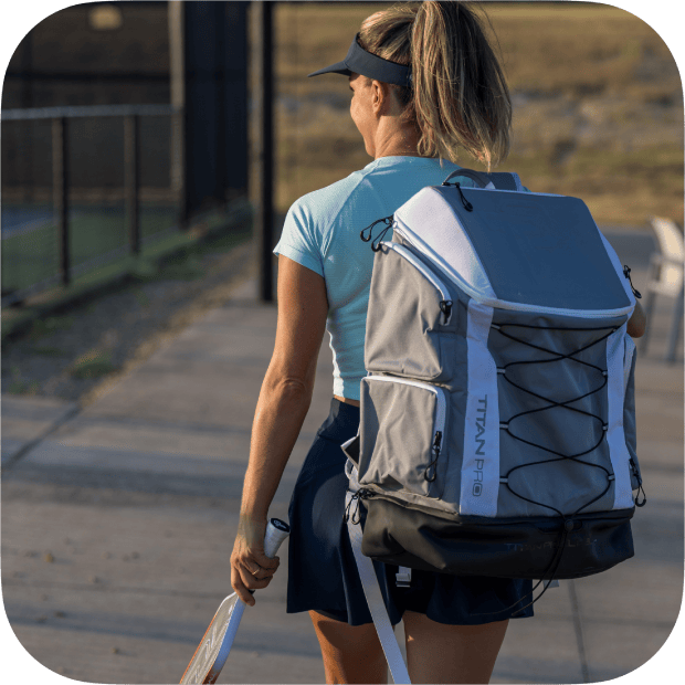 Pickleball Backpack Silver Titan Pickleball Backpack