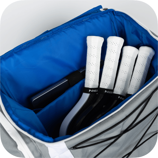Pickleball Backpack Silver Titan Pickleball Backpack