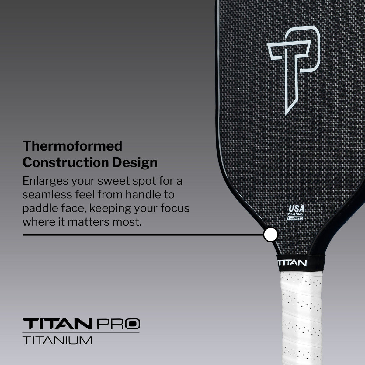Pickleball Paddle Titan Pro Titanium 14L