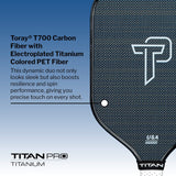 Pickleball Paddle Titan Pro Titanium 16L