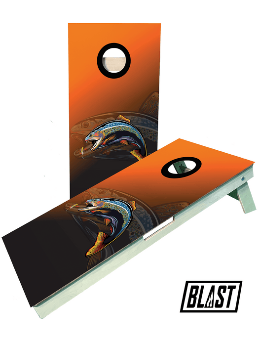 cornhole boards Trout Fishing Cornhole Boards