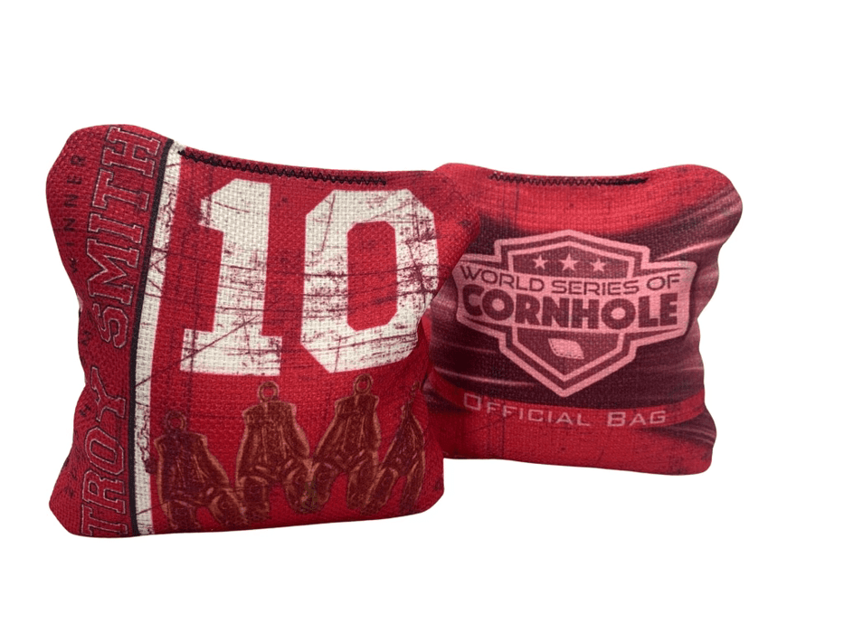 World Series of Cornhole Official 6-IN Professional Cornhole Bag Rapter - Troy Smith #10