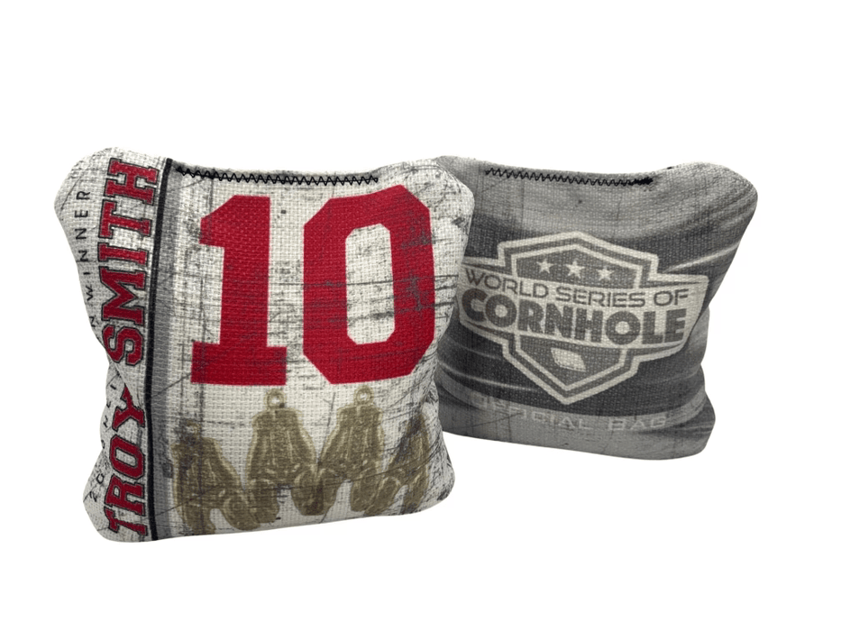 World Series of Cornhole Official 6-IN Professional Cornhole Bag Rapter - Troy Smith #10