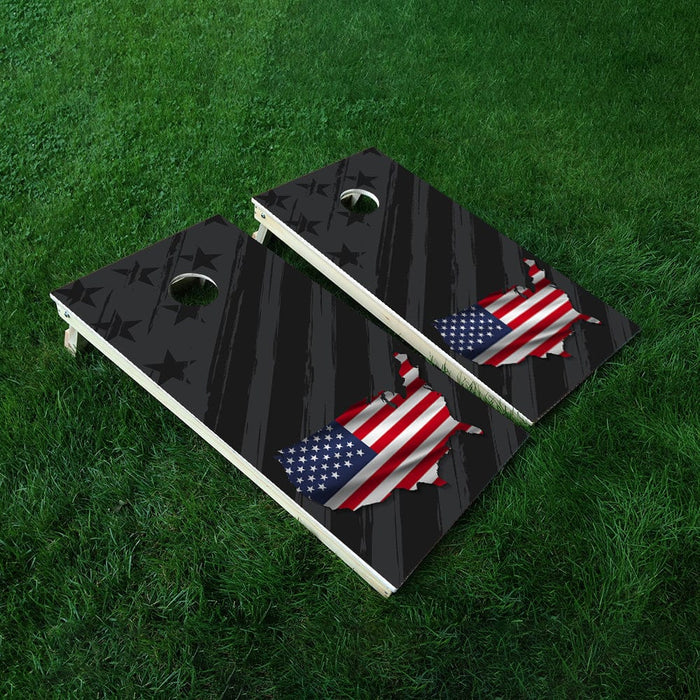 USA Map Cornhole Boards Wraps (Set of 2)