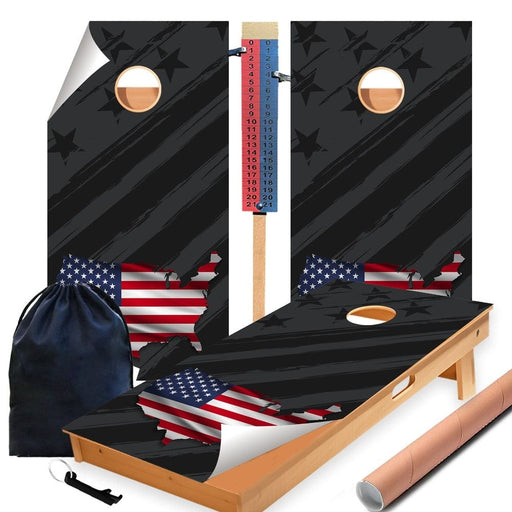 USA Map Cornhole Boards Wraps (Set of 2)