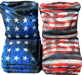 cornhole boards We The People Black/White Eagle Flag Cornhole Set