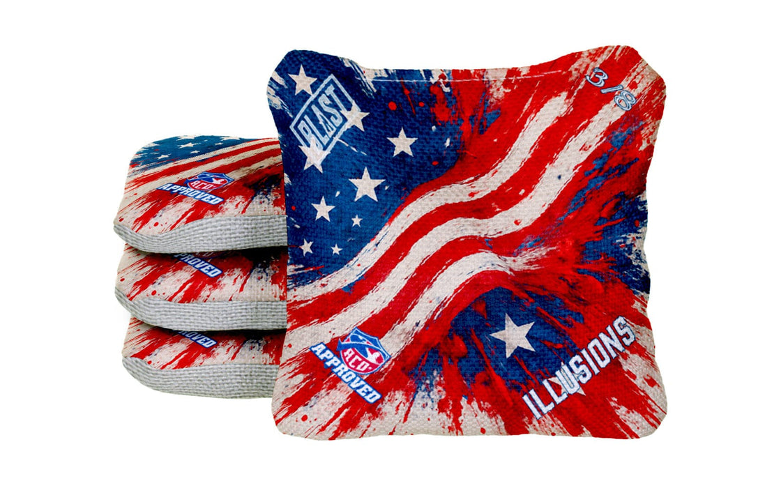 Cornhole Bag USA 'MERICA - All Series/Speeds Available. ACO Stamped Pro Bag