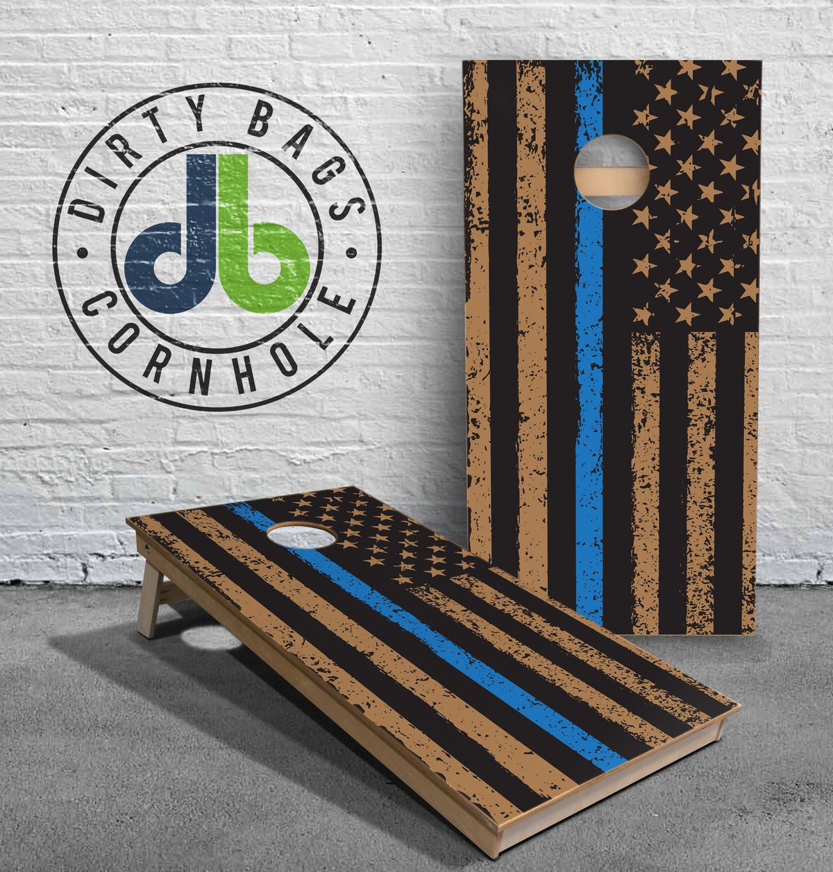 boards Professional Cornhole Boards - Thin Blue Line