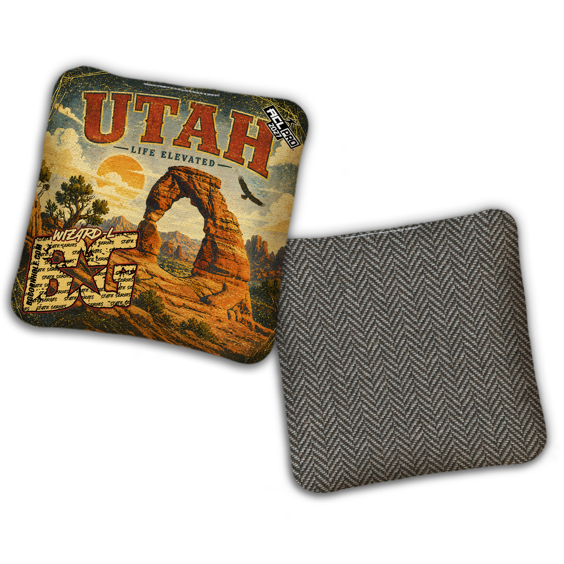 2027 BG Multiple Bag Models "Utah" - ACL Pro Stamped Cornhole Bags - SET OF 4 BAGS
