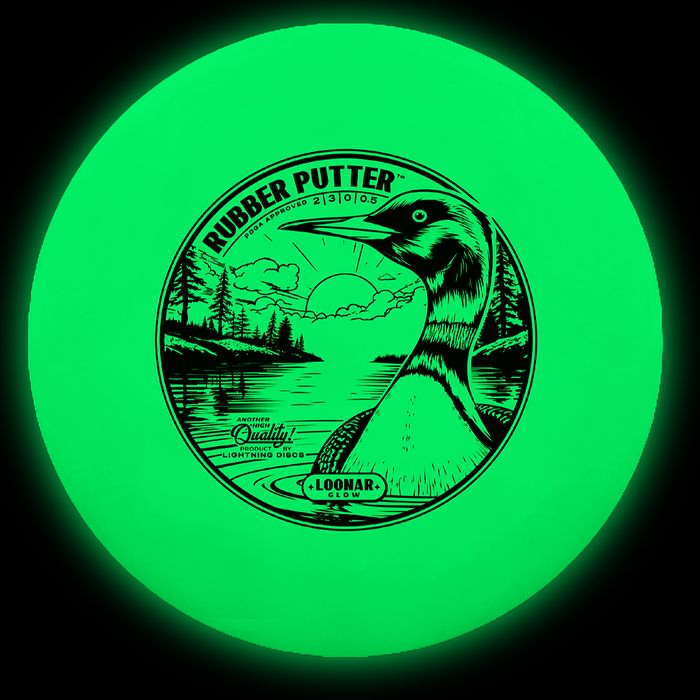 Lightning Loonar Glow Rubber Putter Golf Disc