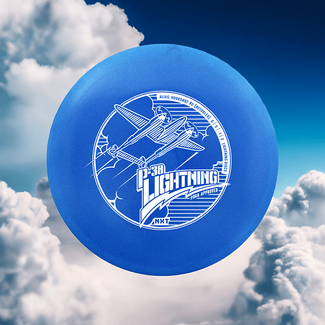 Golf Disc Lightning NXT P-38 #2 Hookshot [Retool] Fairway Driver Golf Disc