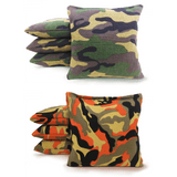 Cornhole Bags Set of 8 Regulation Duck Cloth Cornhole Bags - All Weather Resin