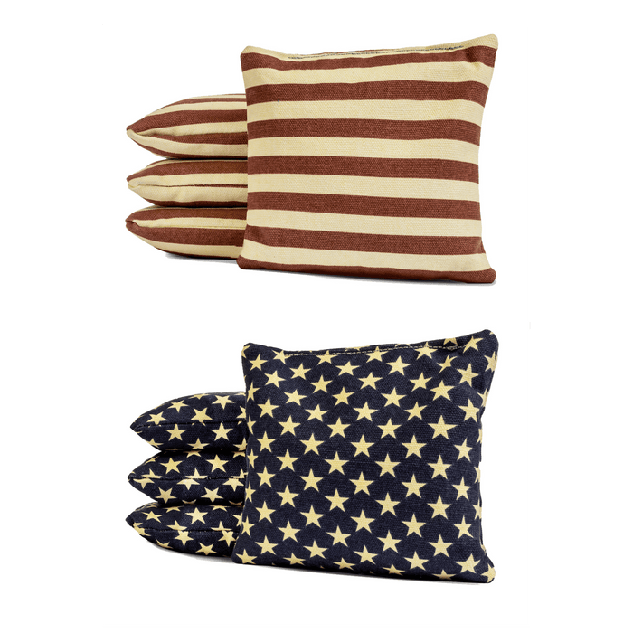 Cornhole Bags Set of 8 Regulation Duck Cloth Cornhole Bags - Corn-filled