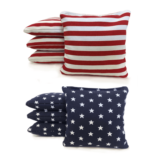 Cornhole Bags Set of 8 Regulation Duck Cloth Cornhole Bags - All Weather Resin