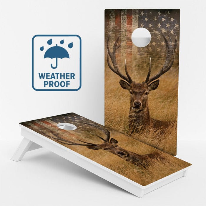 Boards Deer Flag Weather Proof Cornhole Boards