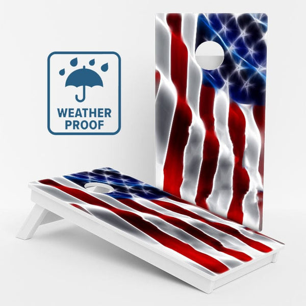 Boards American Flag Weather Proof Cornhole Boards