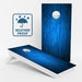 Boards Blue Wood Grain Weather Proof Cornhole Boards