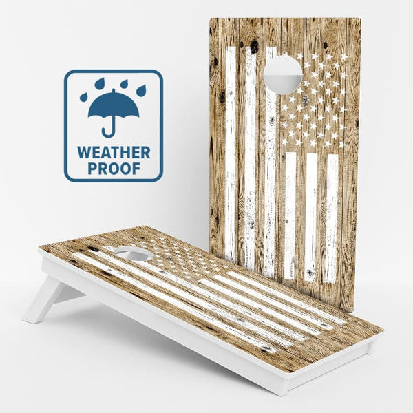 Boards Camo American Flag Weather Proof Cornhole Boards