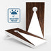Boards Wood Grain Triangle Weather Proof Cornhole Boards
