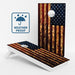 Boards Rustic American Flag Weather Proof Cornhole Boards