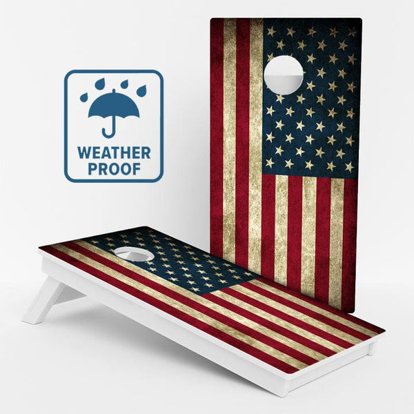 Boards American Flag Weather Proof Cornhole Boards